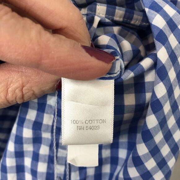 Banana Republic Men's Soft-Wash Tailored Slim-Fit Gingham Button-Down Shirt S - Picture 5 of 7